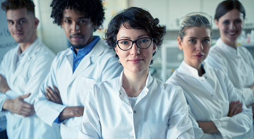 a group of scientists